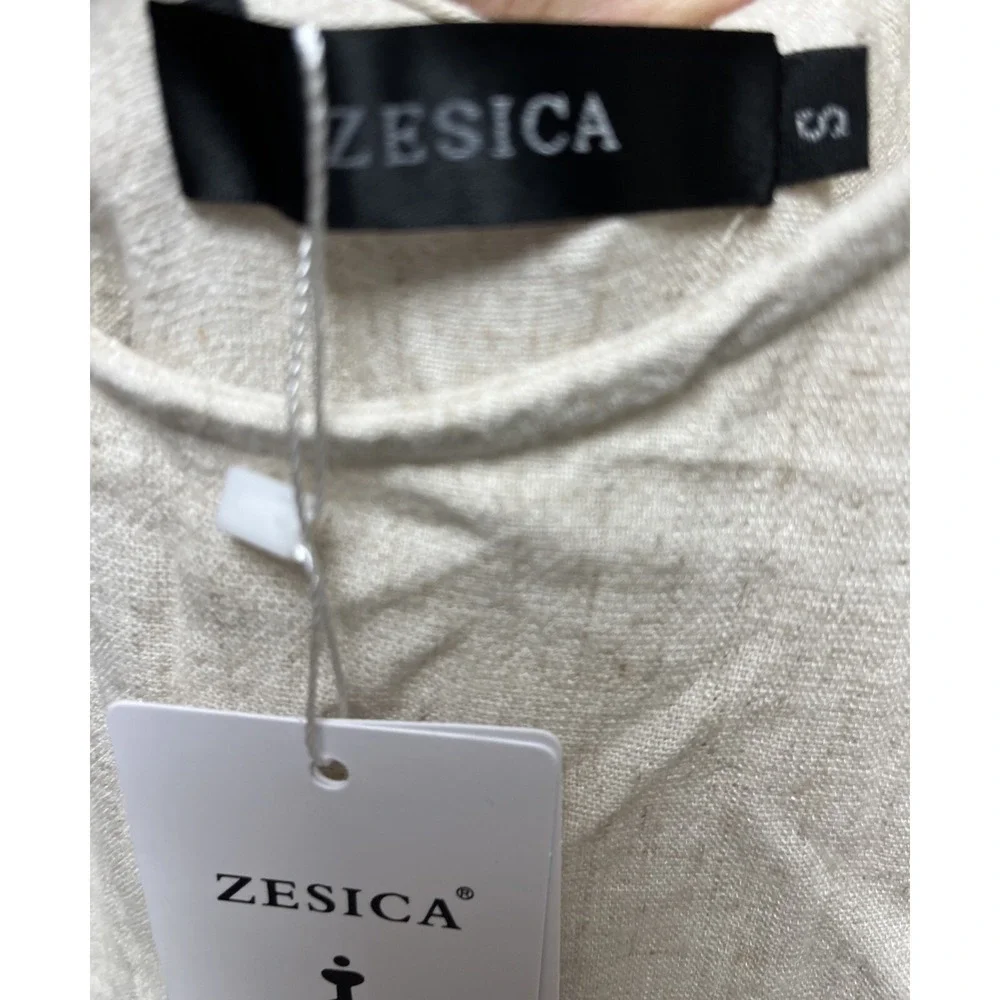 ZESICA Women's Summer Loose Sleeveless Jumpsuits Linen Adjustable Straps Oversiz